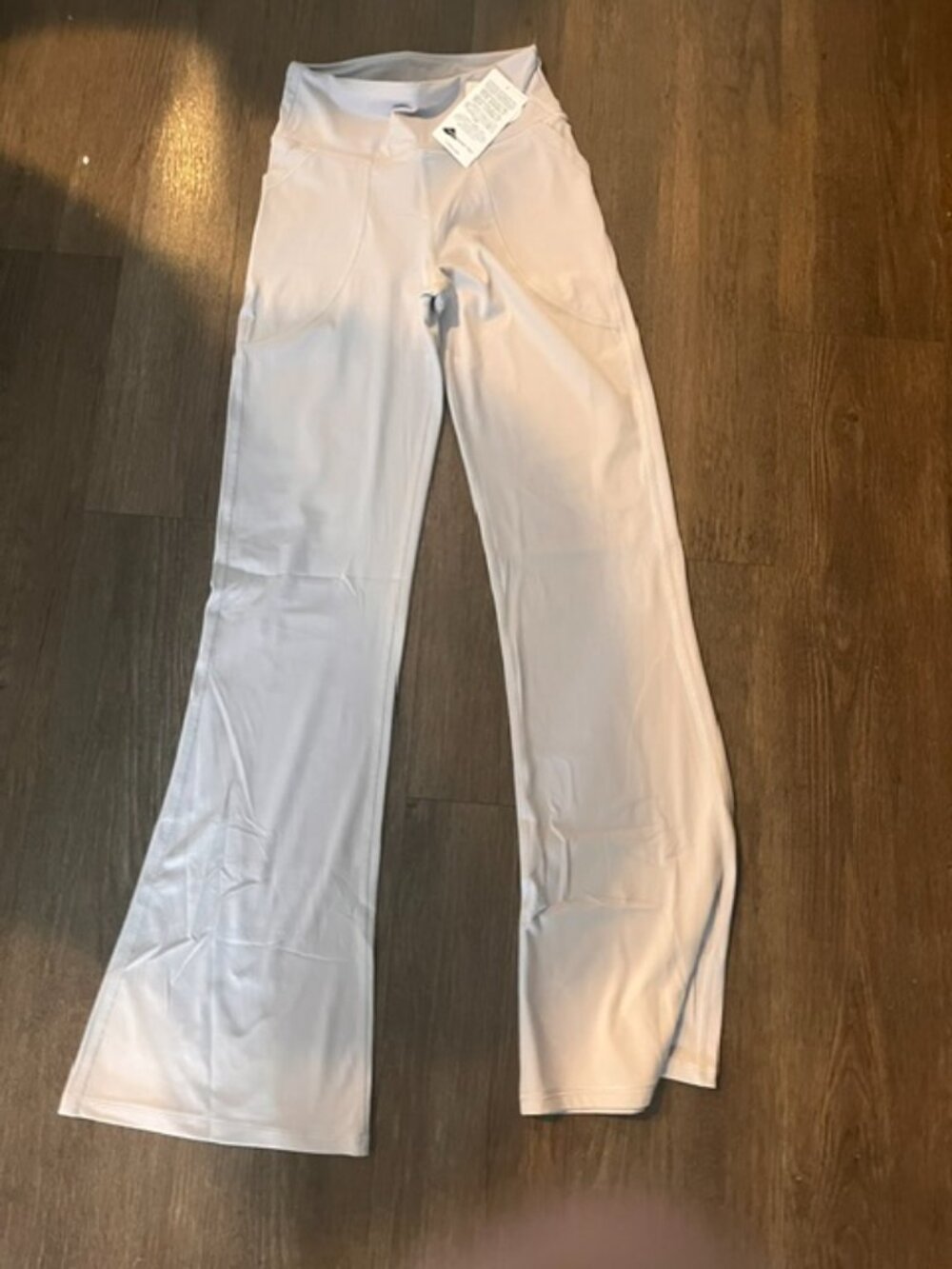 YOGA PANTS  FLARE LEG   LT GRAY  S